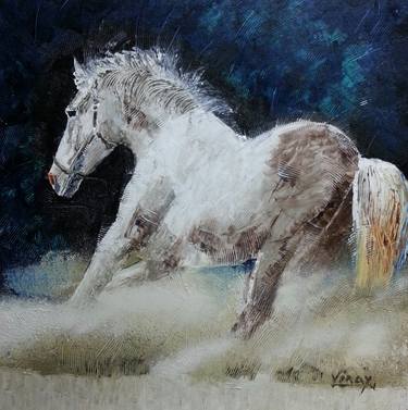 Original Impressionism Horse Paintings by VINAY BABAR