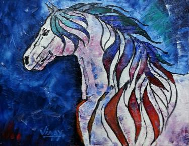 Print of Conceptual Horse Paintings by VINAY BABAR