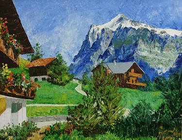 Print of Fine Art Landscape Paintings by VINAY BABAR