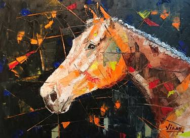 Print of Abstract Expressionism Horse Paintings by VINAY BABAR