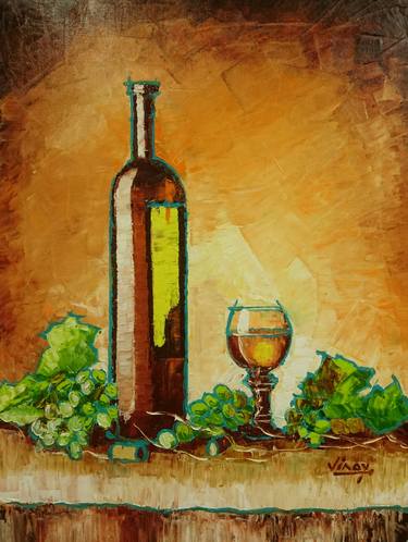 Original Still Life Paintings by VINAY BABAR