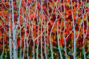 Original Abstract Expressionism Landscape Paintings by VINAY BABAR