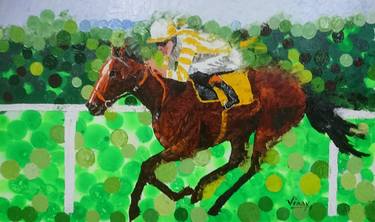 Original Expressionism Horse Paintings by VINAY BABAR