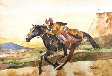 Print of Documentary Horse Paintings by VINAY BABAR