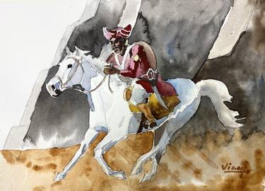 Print of Documentary Horse Paintings by VINAY BABAR