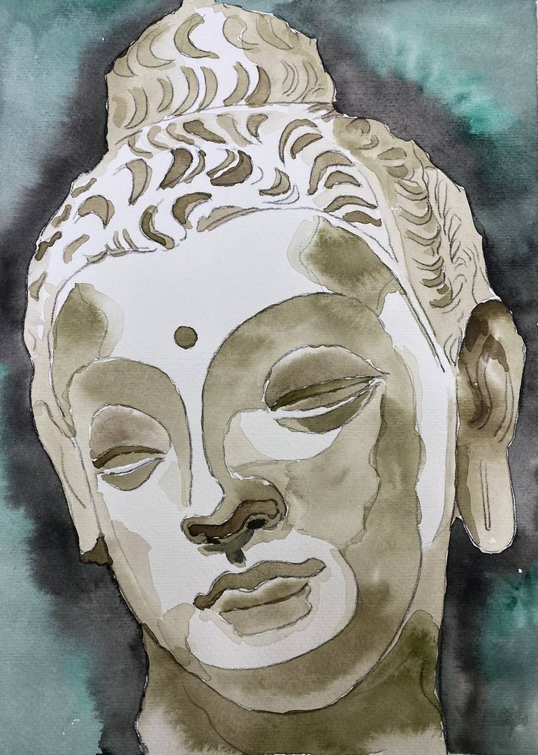 Buddha Painting by VINAY BABAR | Saatchi Art