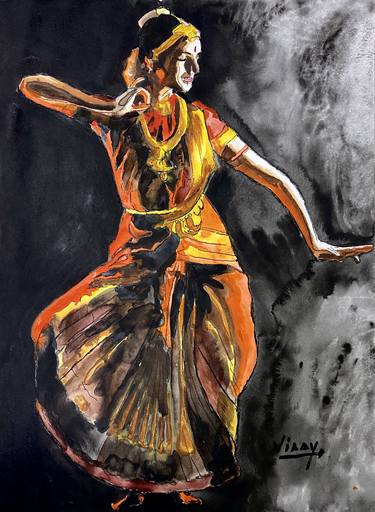 Print of Figurative Performing Arts Paintings by VINAY BABAR
