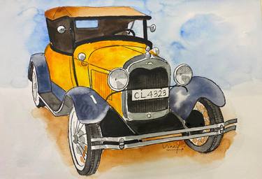 Original Car Paintings by VINAY BABAR