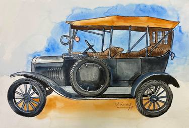 Original Car Paintings by VINAY BABAR