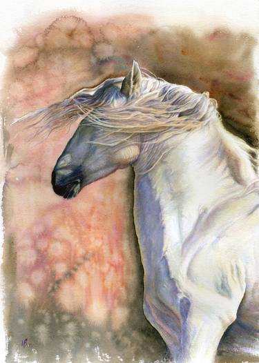 Print of Horse Paintings by Irina Viatkina