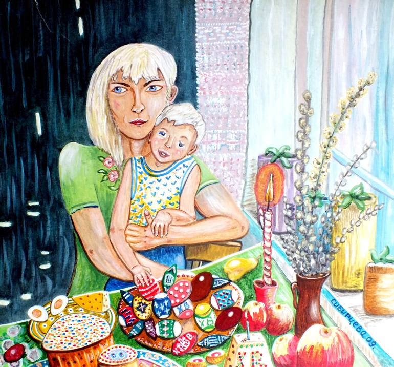 The Passover Painting by Zinaida Sibirtseva | Saatchi Art