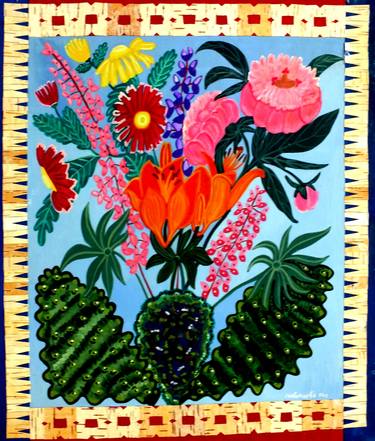 Original Floral Painting by Zinaida Sibirtseva