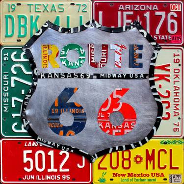 Route 66 License Plate Art thumb