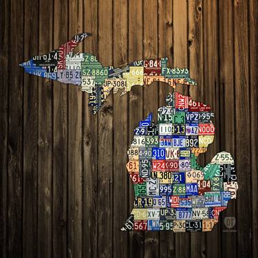 Michigan Counties License Plate Map thumb