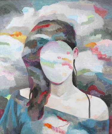 Original Abstract Expressionism Portrait Painting by Chris Vantis