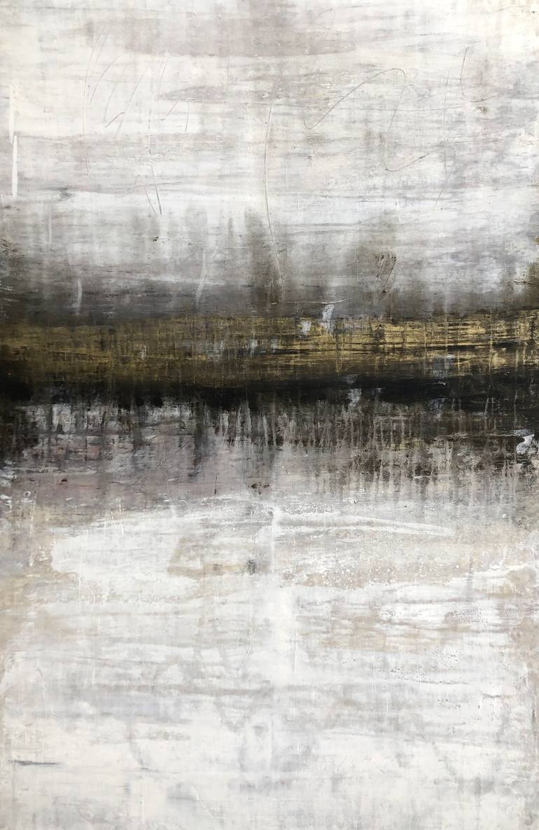 1403 Antique Gold Horizon Painting by Roger König | Saatchi Art