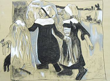 Print of Rural life Drawings by zlatni presek