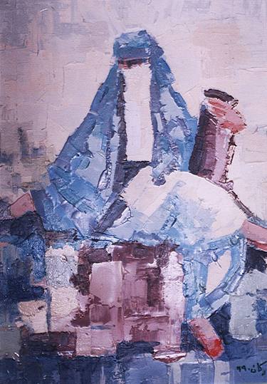 Print of Impressionism Women Paintings by Mohamed Berkane