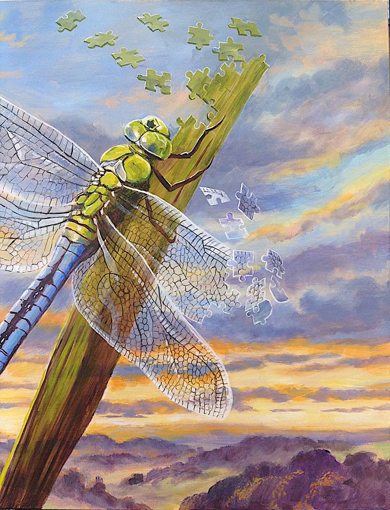 Original Pop Art Fantasy Painting by Daniel Loveday