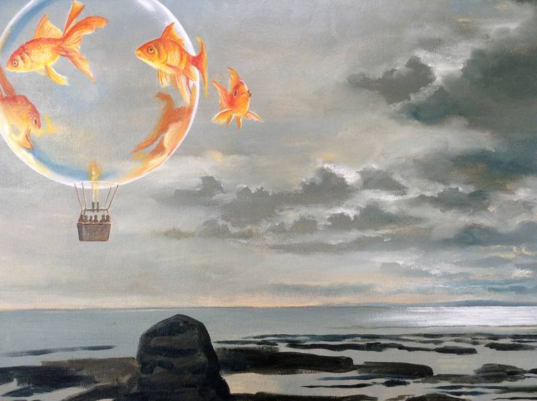 Original Surrealism Fantasy Painting by Daniel Loveday