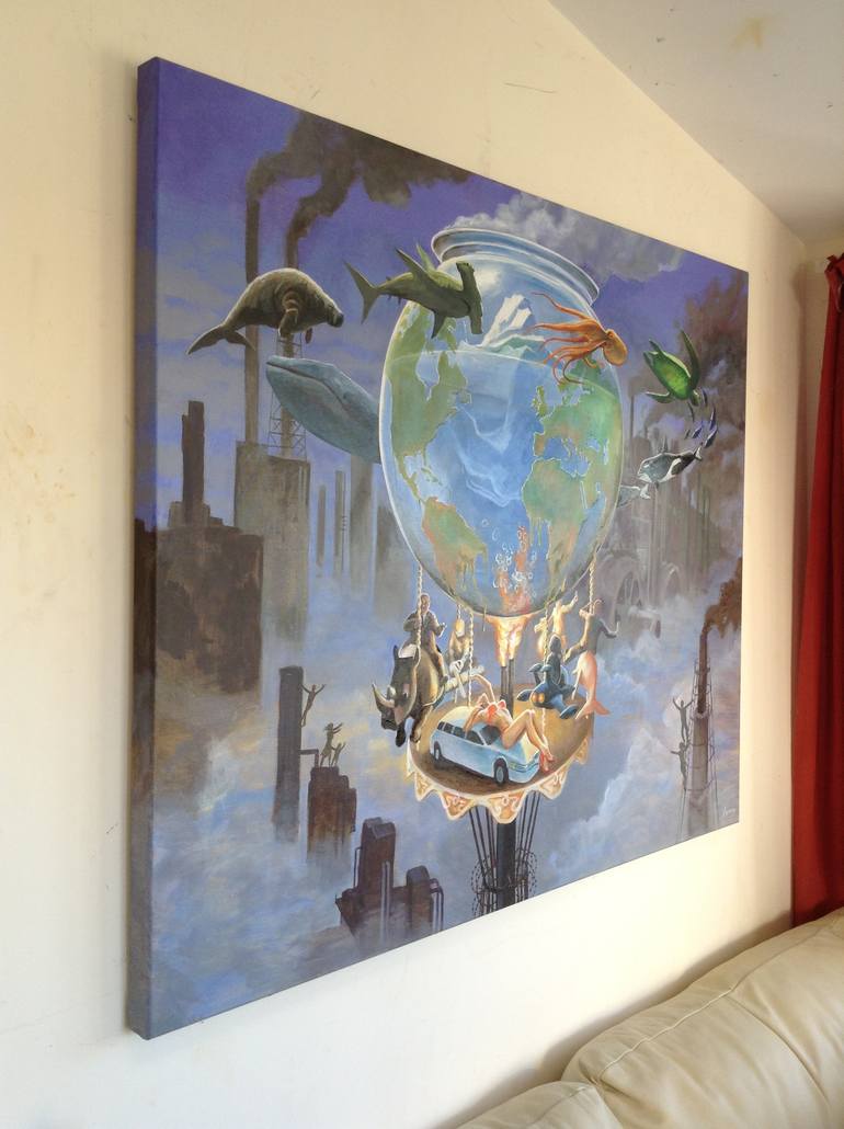 Original Surrealism Political Painting by Daniel Loveday