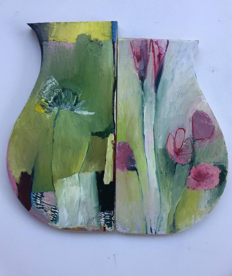 Original Abstract Floral Sculpture by Brooke Wandall
