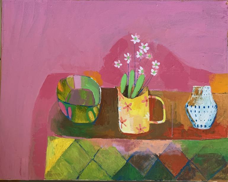 Three Vessels Painting By Brooke Wandall 