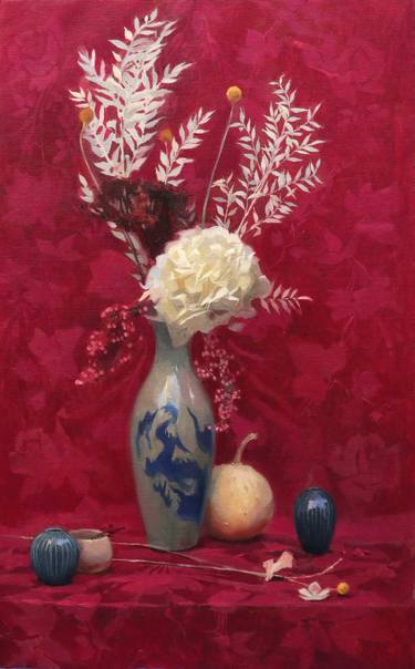 Original Fine Art Floral Paintings by Tanvi Pathare