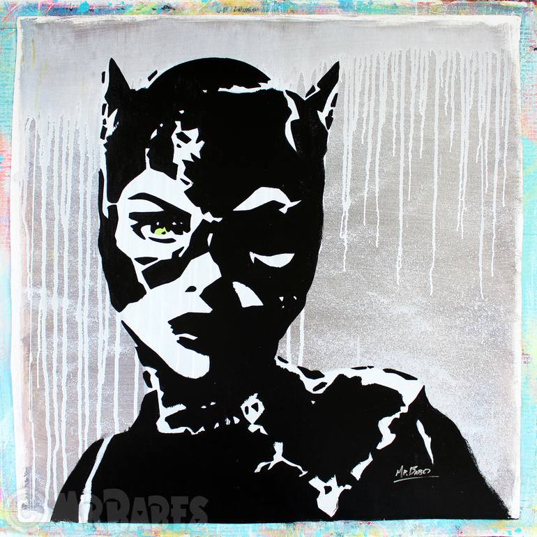 Batman Returns Catwoman Michelle Pfeiffer Painting By Mr Babes Saatchi Art