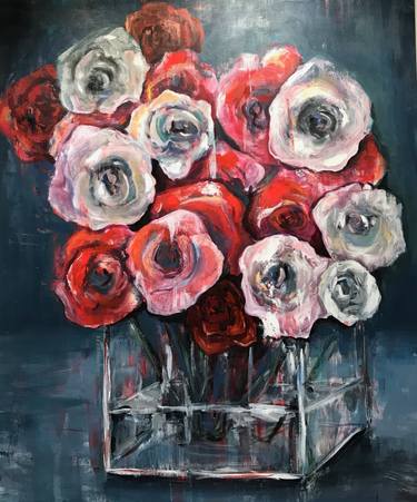 Original Abstract Floral Paintings by Adriana Zagorsky