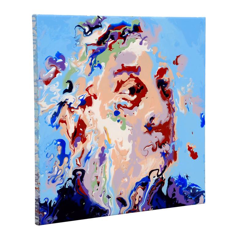 Original Abstract People Painting by Mark Chadwick