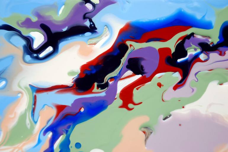 Original Abstract People Painting by Mark Chadwick