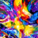 Fluid Painting 120 by Mark Chadwick