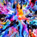 Fluid Painting 124 by Mark Chadwick