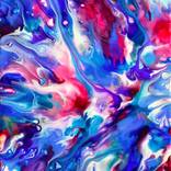 Fluid Painting 125 by Mark Chadwick