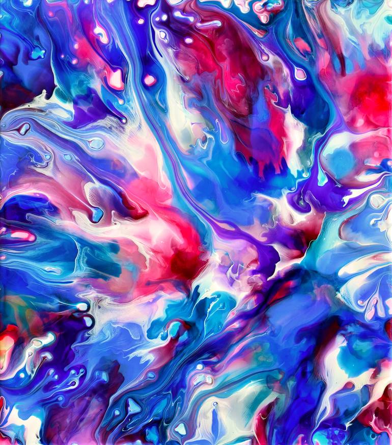 Fluid Painting 125 Painting by Mark Chadwick | Saatchi Art