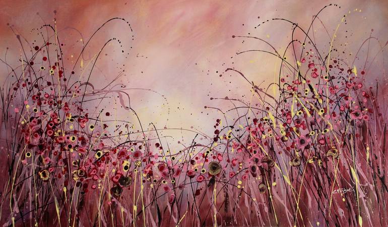 Print of Abstract Floral Paintings by Cecilia Frigati