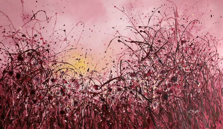 Print of Abstract Floral Paintings by Cecilia Frigati