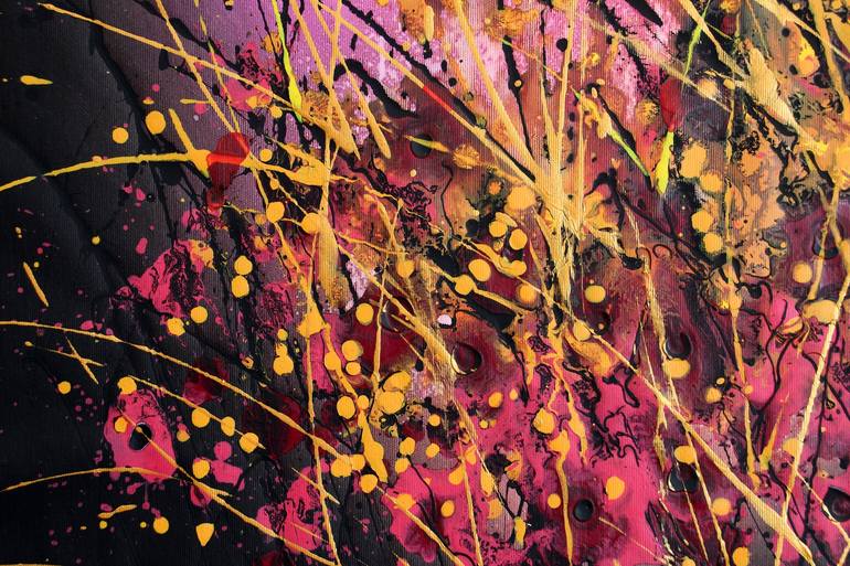 Original Abstract Floral Painting by cecilia frigati