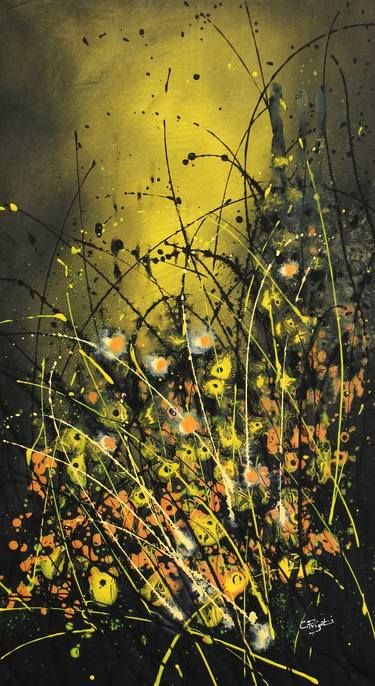 Print of Abstract Floral Paintings by cecilia frigati