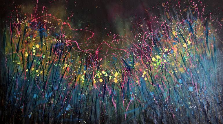Print of Abstract Floral Paintings by Cecilia Frigati