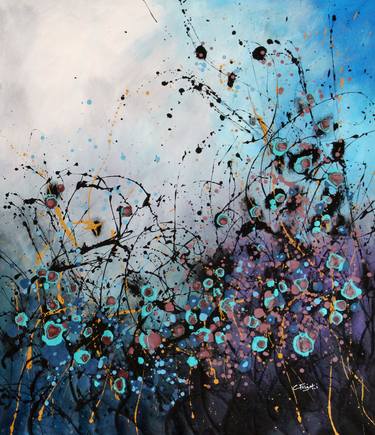 Original Abstract Floral Paintings by cecilia frigati