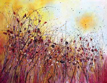 Print of Abstract Floral Paintings by cecilia frigati