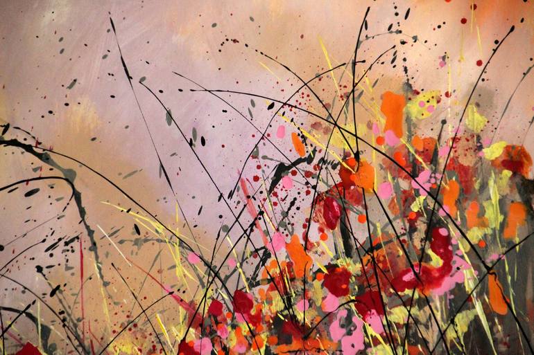 Original Floral Painting by cecilia frigati