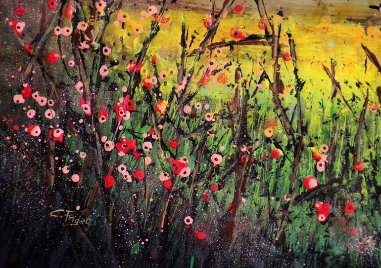 Original Landscape Painting by cecilia frigati