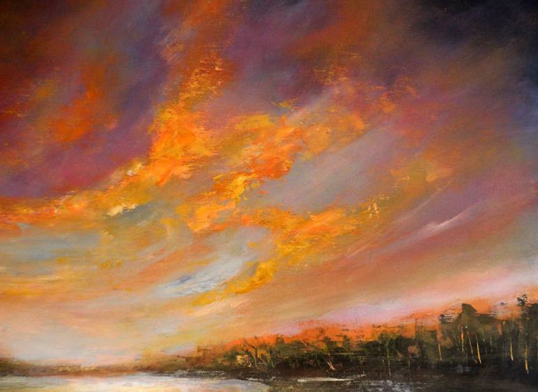 Original Contemporary Landscape Painting by cecilia frigati