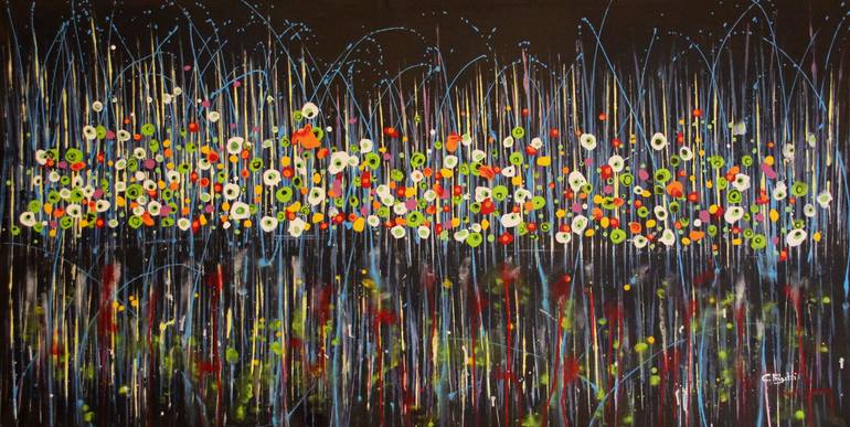 Print of Abstract Floral Paintings by Cecilia Frigati