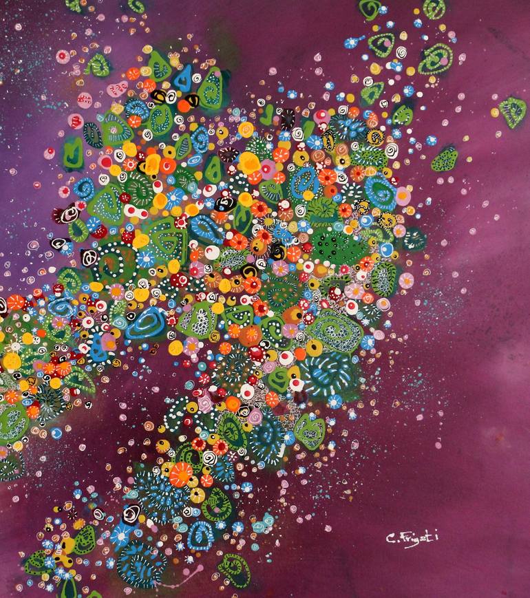 Original Abstract Painting by cecilia frigati