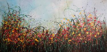 Print of Abstract Floral Paintings by cecilia frigati