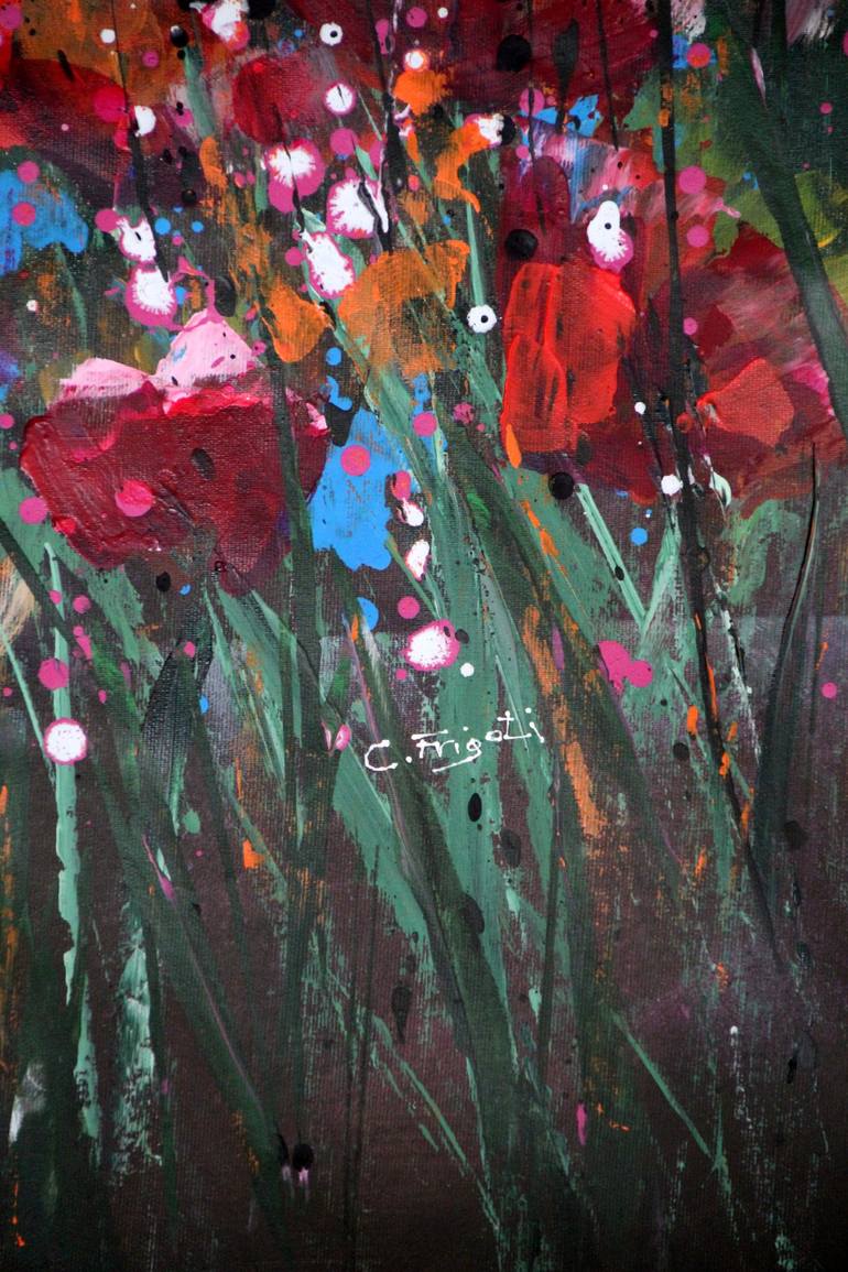 Original Abstract Expressionism Nature Painting by cecilia frigati